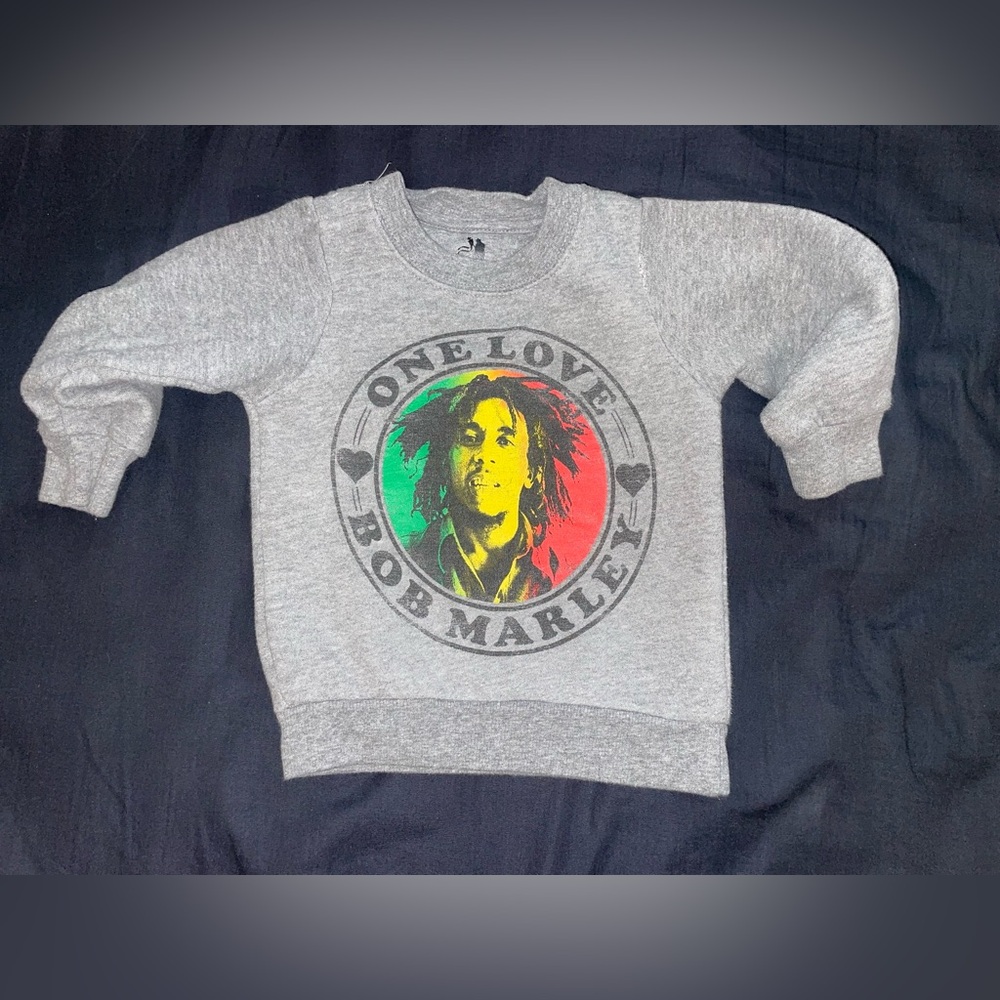 Zion Rootswear Bob Marley Kids Gray  sweatshirt size 12M